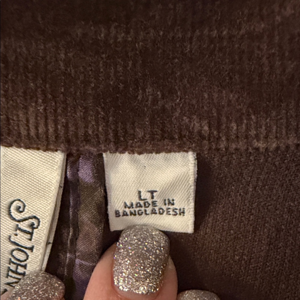 St. John's Bay Corduroy Blazer Jacket Notched Lapel Tailored Classic Academia - Picture 4 of 14